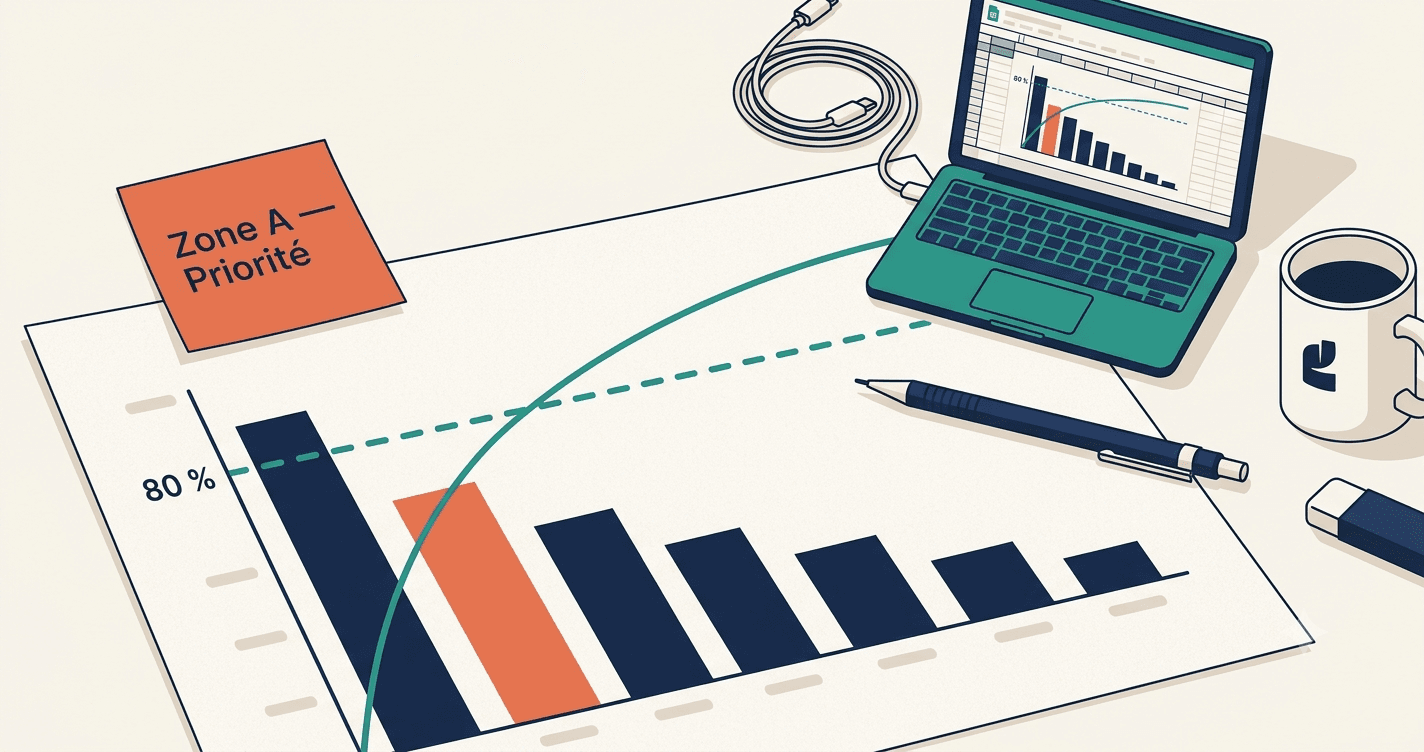 Comment construire un diagramme de Pareto pas à pas (avec exemple Excel)